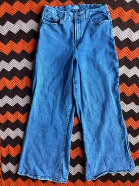 Good American Good Waist Palazzo Wide Leg Jeans sz 15